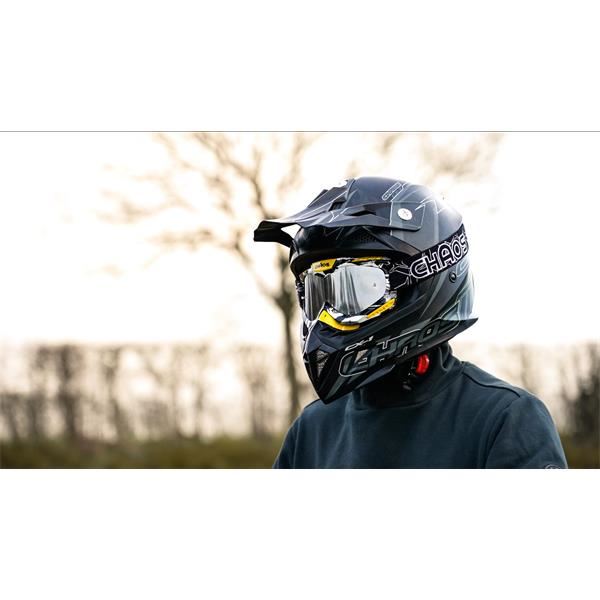 Chaos CS-1 Adult Motocross Crash Helmet Inferno Red