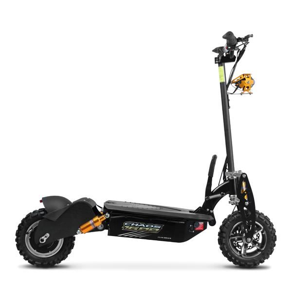Chaos 1600w 48v SLA Hub Drive Black Off Road Electric Scooter