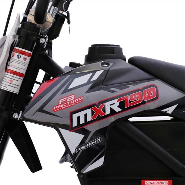 FunBikes MXR 790w Lithium Electric Motorbike 61cm Grey Kids Dirt Bike