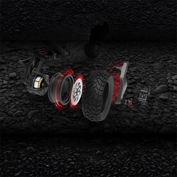 Kaabo Wolf King GTR 4000w 72v 35ah Twin Motor Black Electric Scooter