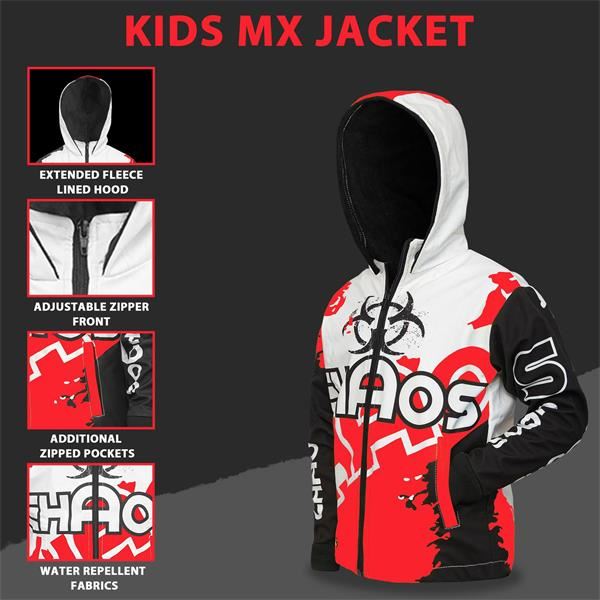 Chaos Kids Off Road Jacket Red