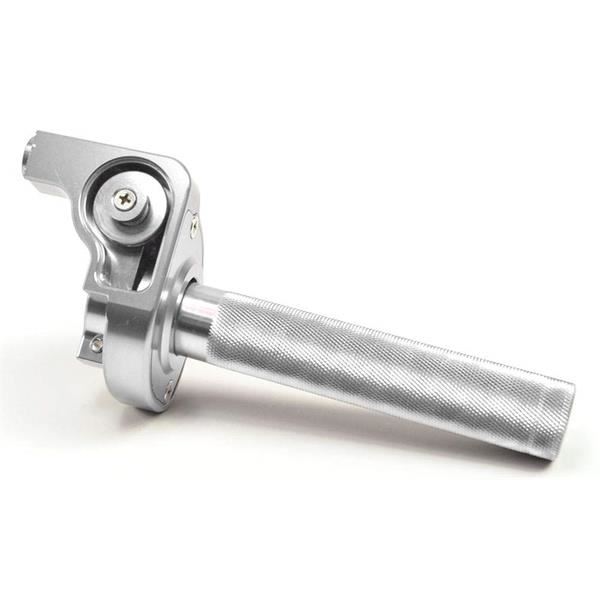 CNC Quick Action Throttle Silver