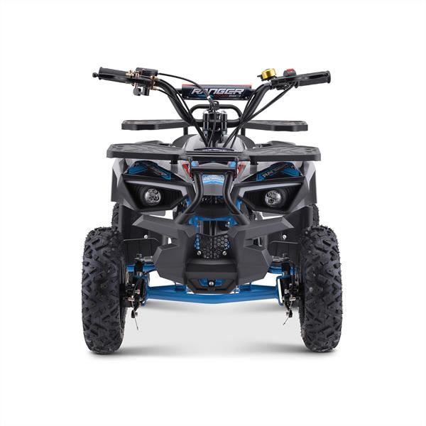 Funbikes Ranger 50cc Nardo Grey/Blue Kids 2024 Premium Petrol Mini Quad Bike