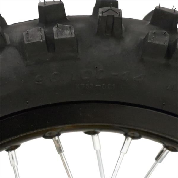Pit Bike Gold CNC Wheel Set with Kenda Tyres & SDG Hubs - 17''F / 14''R