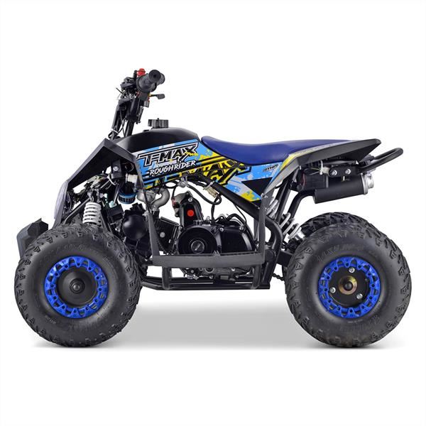 FunBikes T-Max Roughrider 90cc Blue Kids Quad Bike