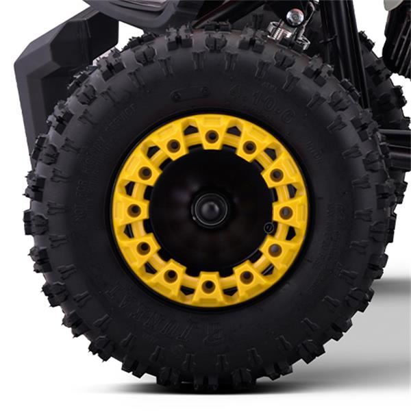 FunBikes Toxic 50cc Yellow Kids Mini Petrol Quad Bike
