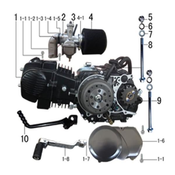 M2R RF125 S2 Pit Bike Carb Manifold