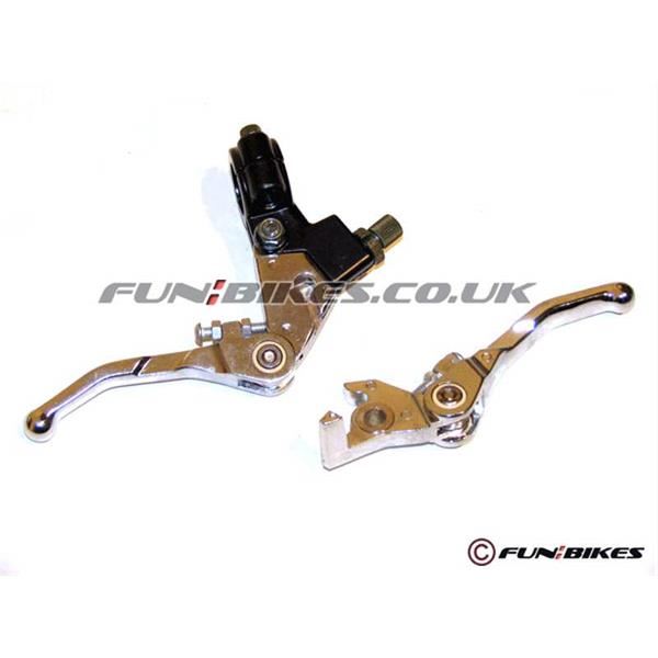 Pit Bike Folding Lever Set Chrome