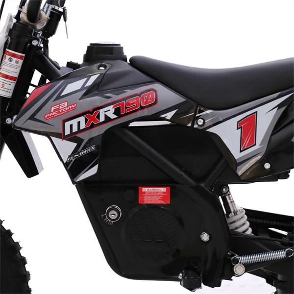 FunBikes MXR 790w Lithium Electric Motorbike 61cm Grey Kids Dirt Bike