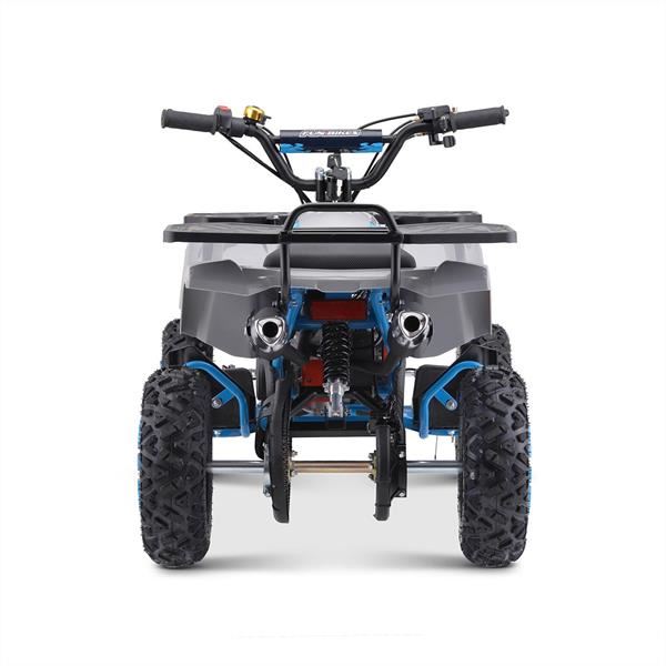 Funbikes Ranger 50cc Nardo Grey/Blue Kids 2024 Premium Petrol Mini Quad Bike