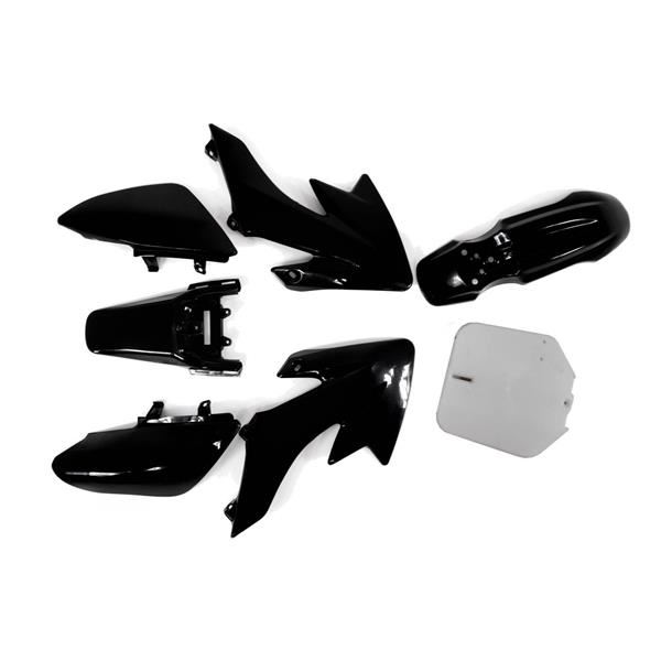 M2R KX110F Pit Bike Black Plastics Set