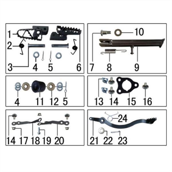 M2R 90R Front Plastics Support Brackets