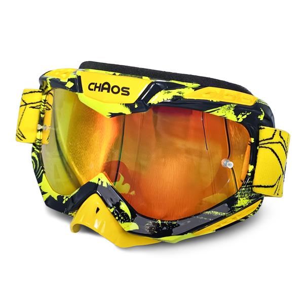 Chaos Adults MX Goggles Yellow