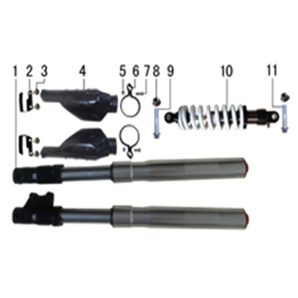 M2R 90R Lower Fork Guard Fixing Bracket