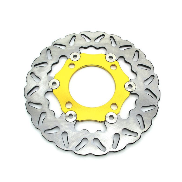 Pit Bike 220mm Gold CNC Floating Front Brake Disc