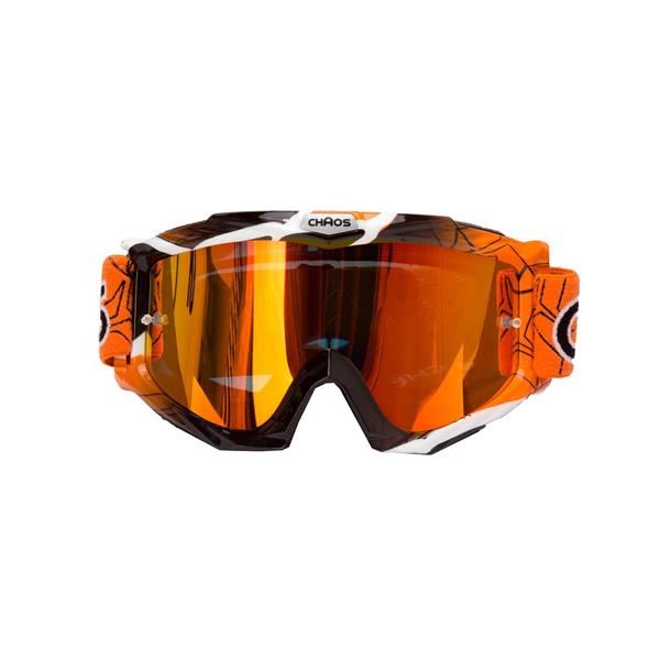 Chaos Kids MX Goggles Orange Black