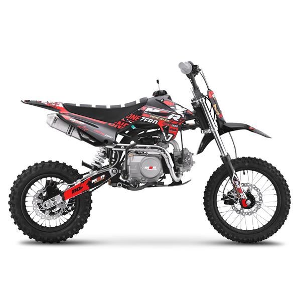 M2R Racing KX110F 110cc 14/12 76cm Red Semi-Auto Pit Bike 2025 Model