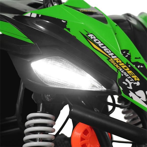 FunBikes X-Max Roughrider 1500w Lithium Electric Green Junior Quad Bike