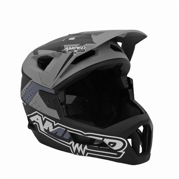 Amped AMP-1 Adult Motocross Crash Helmet Grey