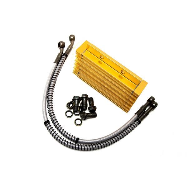 Pit Bike Oil Cooler Kit Gold