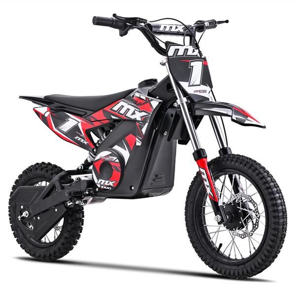 FunBikes MX1000w Red Kids Electric Dirt Bike