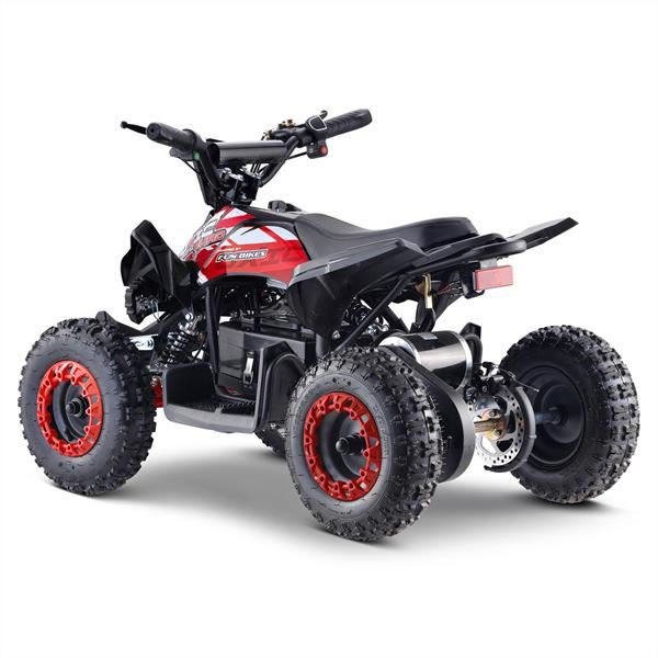 FunBikes Toxic 800w Black/Red Kids Electric Mini Quad Bike V4