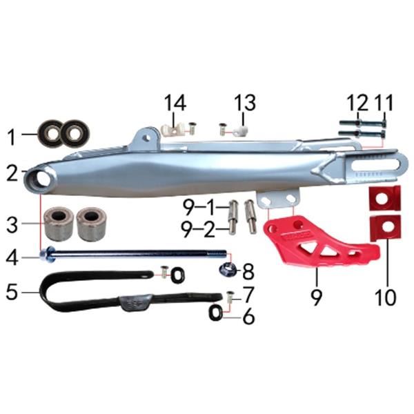 M2R RF160 S2 Pit Bike Chain Slider O-Ring