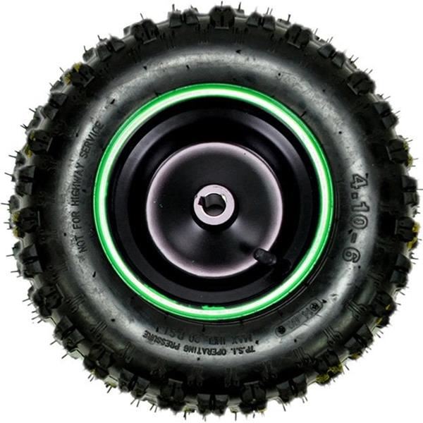 Funbikes 96 Big Wheel Petrol Mini Quad Green Rear Wheel