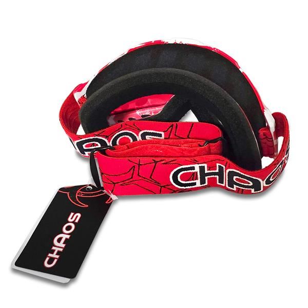 Chaos Kids MX Goggles Red Black