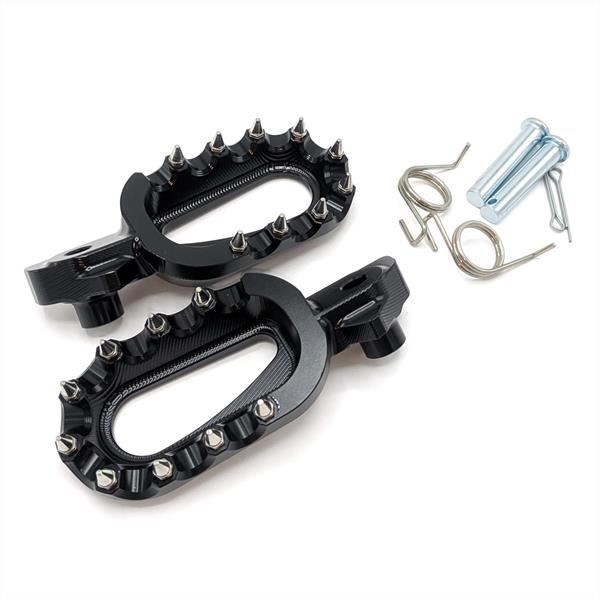 M2R RS-R 125cc/140cc Dirt Bike CNC Performance Foot Pegs Black