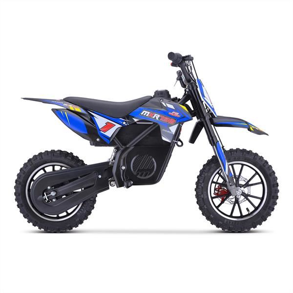 FunBikes MXR 790w Lithium Electric Motorbike 61cm Blue/Black Kids Dirt Bike