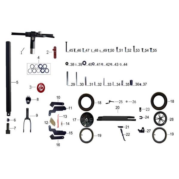 Gotrax GXL H853 Electric Scooter Folding Assembly Kit
