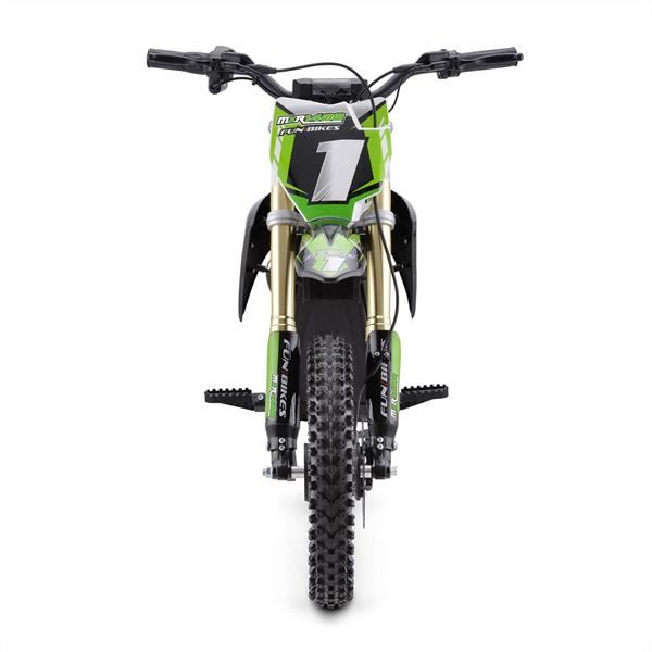 FunBikes MXR 1300w 48v Lithium Electric Motorbike 12/10 65cm Green Kids Dirt Bike