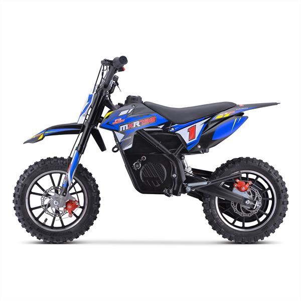 FunBikes MXR 790w Lithium Electric Motorbike 61cm Blue/Black Kids Dirt Bike