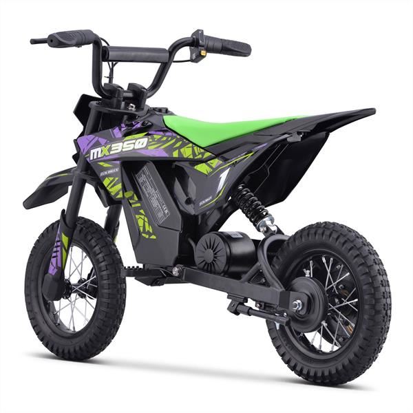 FunBikes MX350 Green Electric Kids Dirt Bike