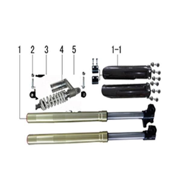 M2R RF125 S2 Pit Bike 735mm Fork Legs