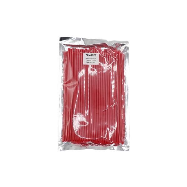 Pit Bike Spoke Wraps 72pcs Set 24cm Red