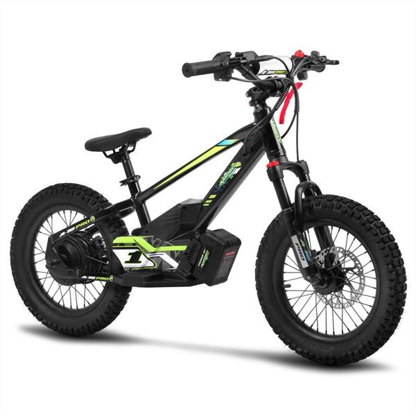 Amped A16 Pro 400w 36v 5ah Li Black Kids Electric Balance Bike