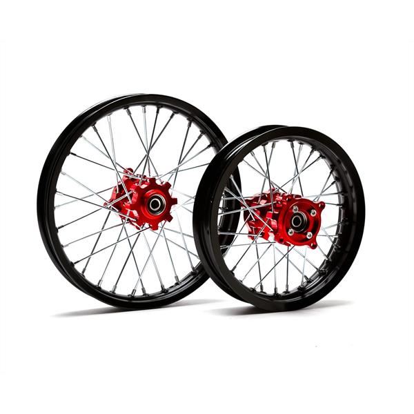 Pit Bike Wheel Rims 14 12 SDG CNC Red Hub