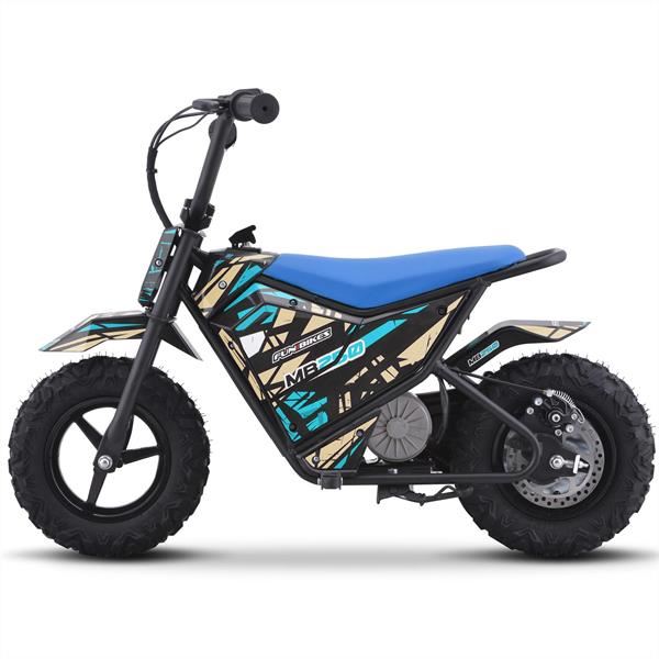 FunBikes MB250 43cm Motorbike 250w Blue Electric Kids Monkey Bike