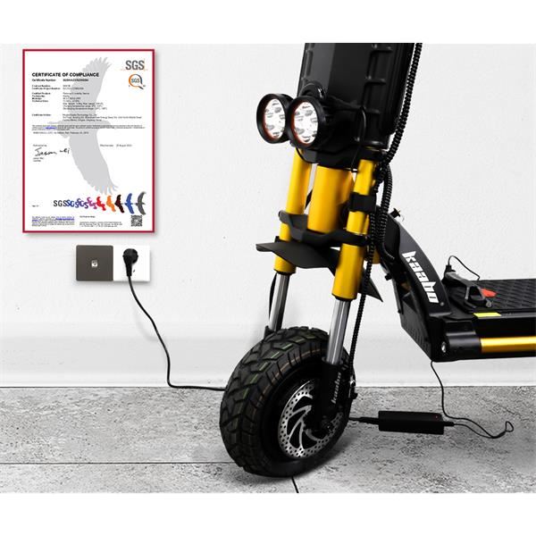 Kaabo Wolf King GTR 4000w 72v 35ah Twin Motor Gold Electric Scooter