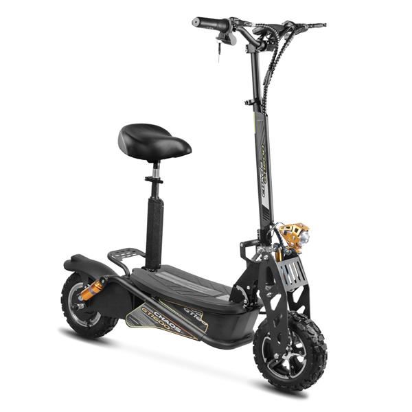 Chaos GT1600 Sport 48v 15.6ah Li Hub Drive Black Off Road Electric Scooter