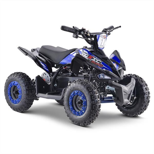 FunBikes Toxic 800w Black Blue Kids Electric Mini Quad Bike V2