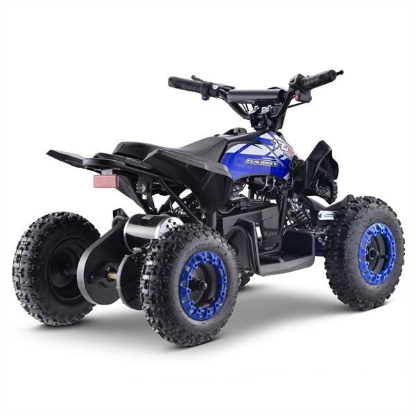 FunBikes Toxic 800w Black Blue Kids Electric Mini Quad Bike V2