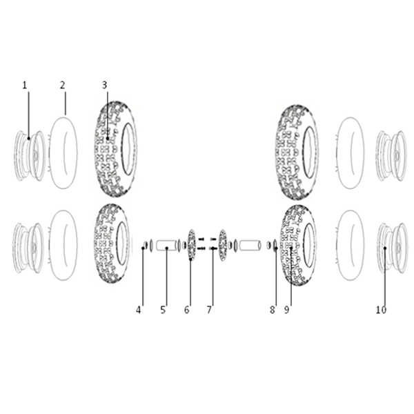 Funbikes Toxic Electric Mini Quad V2 Front Right Brake Disc