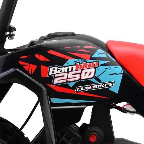 Funbikes Bambino 250w Red Kids Electric Mini Quad Bike