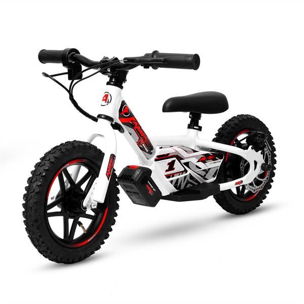 Amped A10 150w 18v 5.2ah Li White Kids Electric Balance Bike