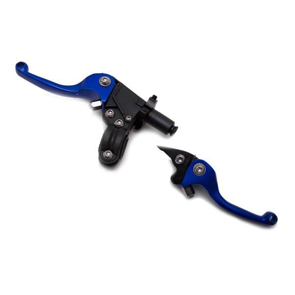 Pit Bike CNC Folding Levers Blue