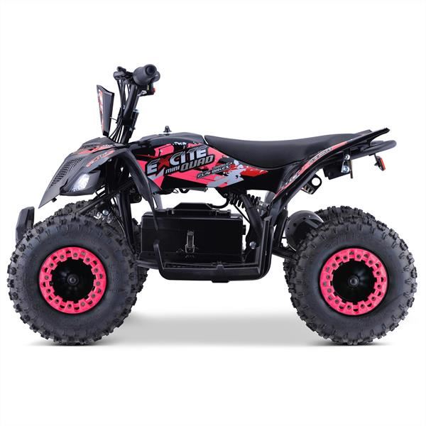Excite 1000w Pink Kids 2023 Premium Electric Mini Quad Bike