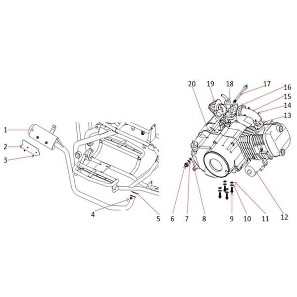 Funbikes T-Max Quad Bike Engine Manifold Gasket